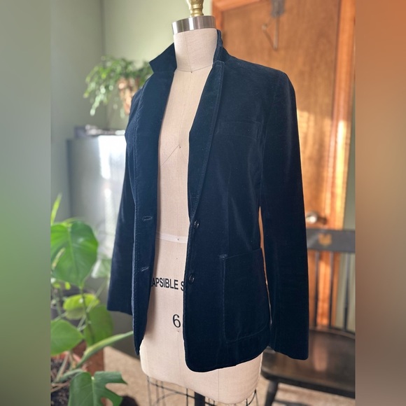 Vintage Black Velvet Blazer Womens XS Made In Japan - Picture 7 of 8